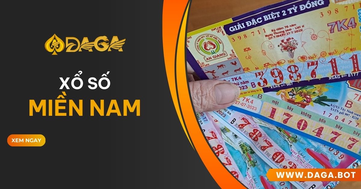 Xổ số miền Nam tại DAGA